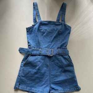 Denim romper